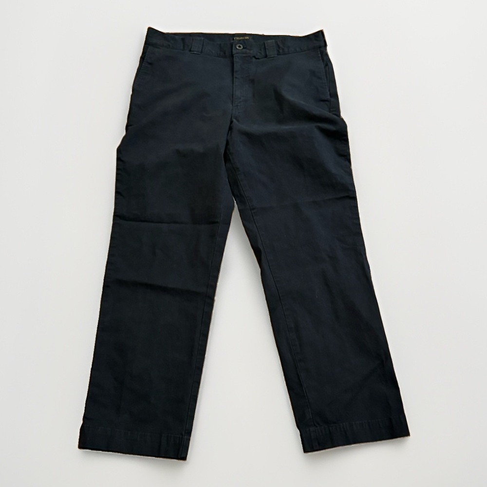 Filson Granite Mountain Flat Front Pants Black Straight Leg Chinos 36x32 $128